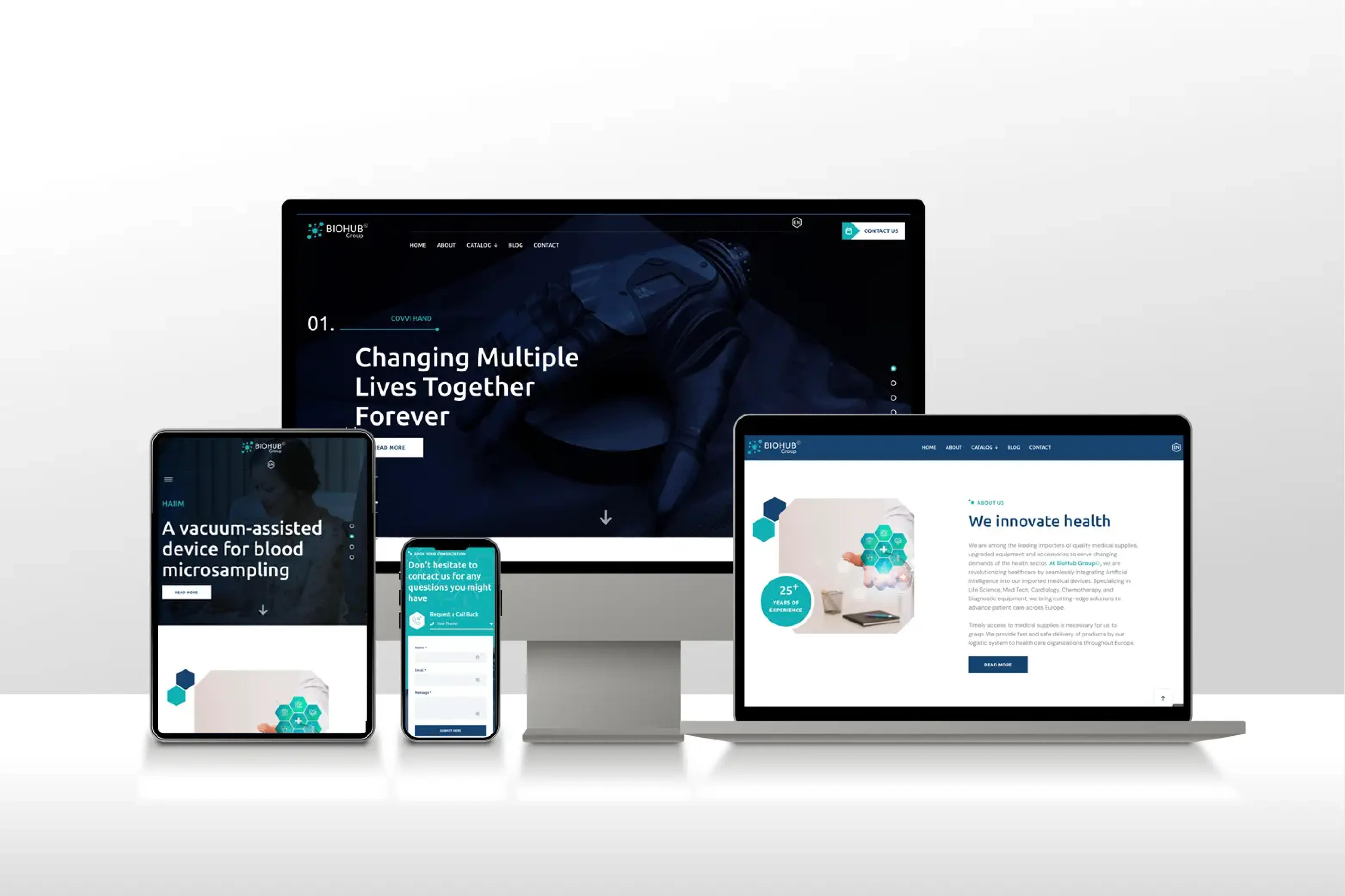 BioHub Group© - Responsive View