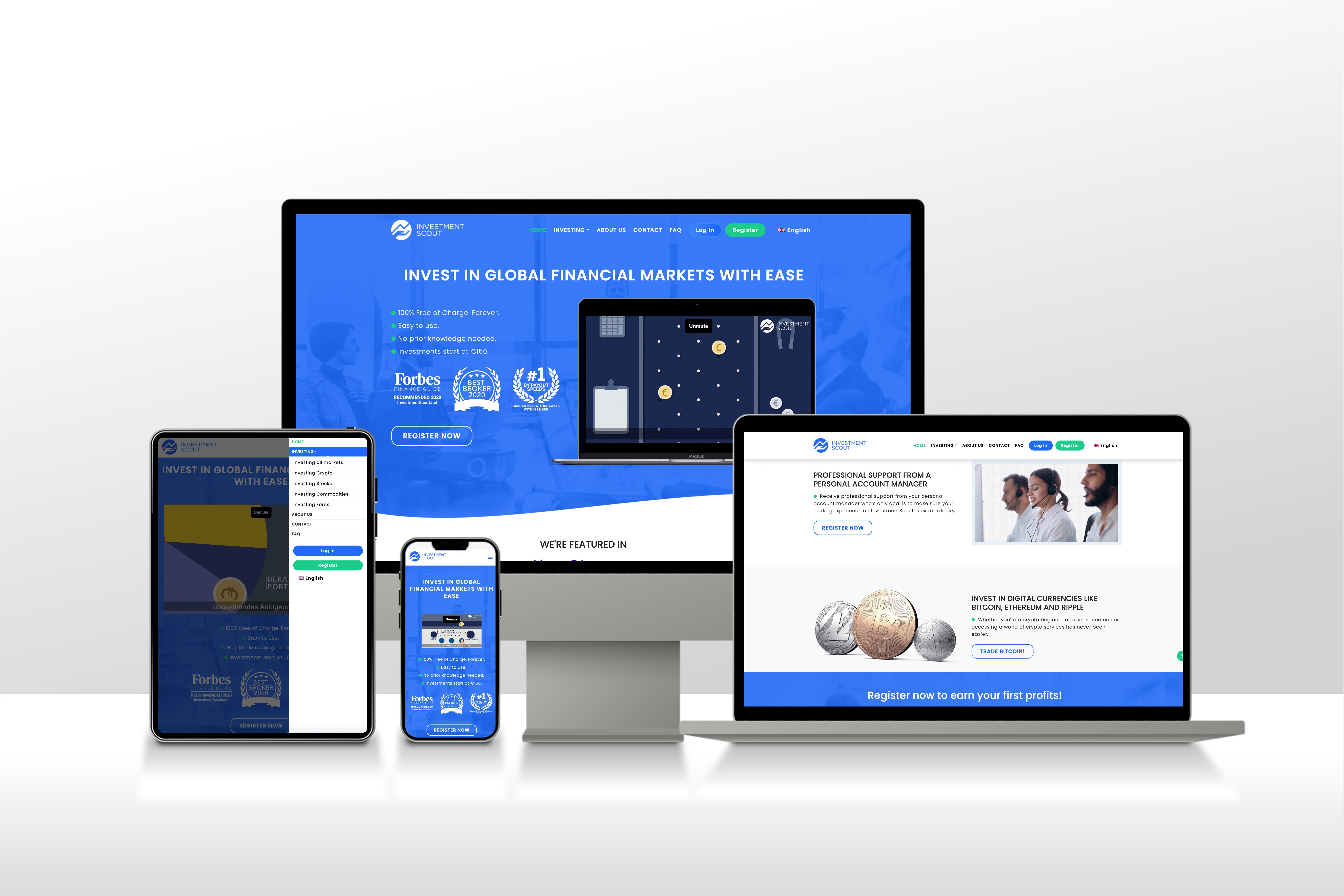 InvestmentScout - Responsive View